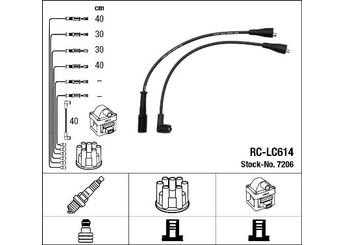 Buji Kablosu  NGK 7206  