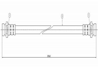 Fren Hortumu Arka Sağ veya Sol CAVO C800 038A  B00142810 B00143810 46430671003 46430671003P 46430671004 46430671004P 46430671024 46430692003P 46436692003