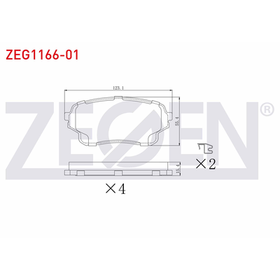 Fren Disk Balata Ön ZEGEN ZEG1166-01