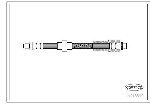 Fren Hortumu Ön Sağ veya Sol Peugeot 306 Cabriolet (S1)(01.1994->10.1997)  MAHER 13683
