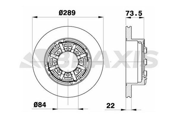 Fren Disk Ayna Arka Sağ ve Sol BRAXIS AD0408