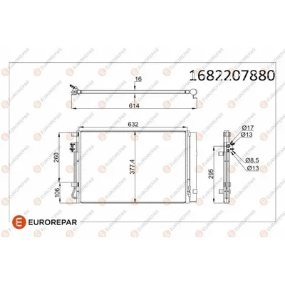 Klima Radyatörü  Kia Rio Sedan (QB)(2011->)  EUROREPAR 1682207880