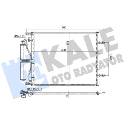 Klima Radyatörü  Nissan Micra (K12E)(11.2002->)  KALE 382740