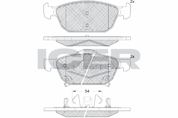 Fren Disk Balata Ön Honda Civic HB (FK)(01.2017->)  KALE BALATA 25804 170 05 ANS KD13