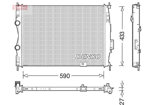 Su Radyatörü  DENSO DRM46051