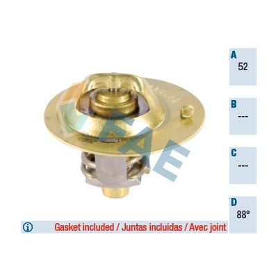 Termostat 88 °C  Mitsubishi L 200/300/400 (P00)(1986->)  ELBA 860122