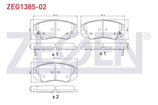 Fren Disk Balata Ön Opel Insignia A (2008->)  ZEGEN ZEG1385-02