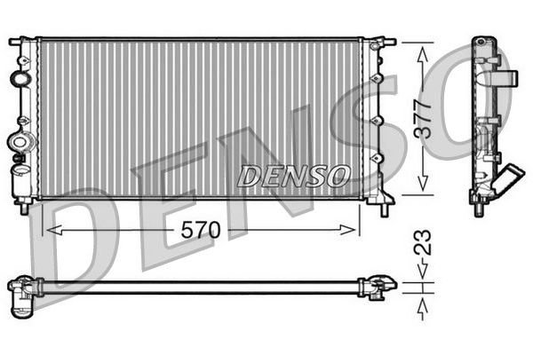 Su Radyatörü  DENSO DRM23054