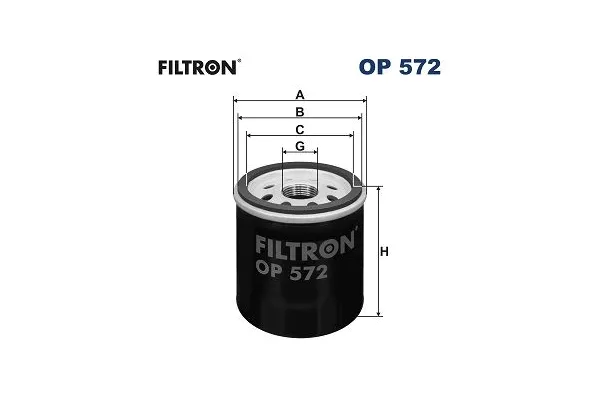 Yağ Filtresi  Peugeot 108 TOP (03.2014->)  FILTRON OP 572