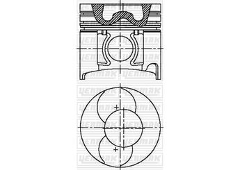 Piston  YENMAK 4570-STD  31-04570-000