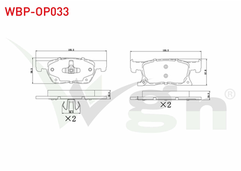 Fren Disk Balata Ön WGN WBP-OP033  39103797 95526566 13478300