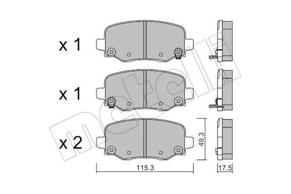 Fren Disk Balata Ön Jeep Renegade (BU)(2014->)  FIAT ORJINAL K68289634AA
