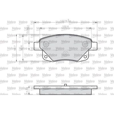 Fren Disk Balata Arka Ford Transit Kombi (TT9)(2006->)  VALEO 872486