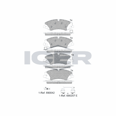 Fren Disk Balata Ön Land Rover Range Rover (01.2013->)  LAND ROVER ORJINAL LR051626