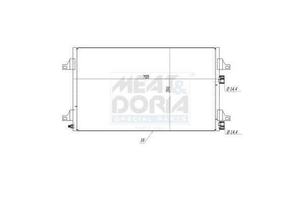 Klima Radyatörü  BRUCKE 8200008763