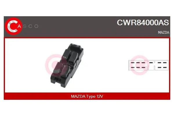 Cam Açma Düğmesi Ön Sol MCAR AN-840D