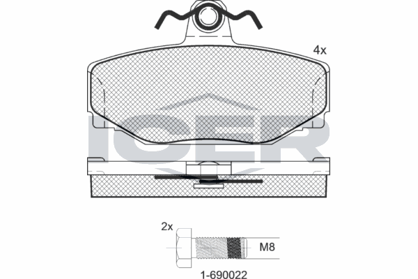 Fren Disk Balata Arka Volvo S90 Sedan (12.1996->)  WONGA 271098