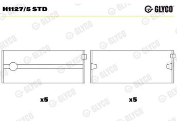 Ana Yatak (STD)  GLYCO H1127/5 STD  618207 F7235 MS1625 97379831 8941540147 8-94154-014-7 89447052730 8-94470-527-30
