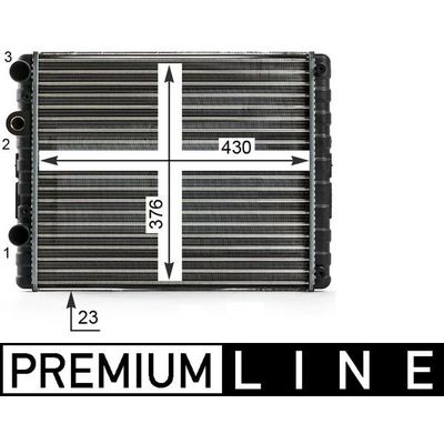 Su Radyatörü  Volkswagen Polo III 2/4 Kapı (6N1)(09.1994->1999)  MAHLE CR 42 000P