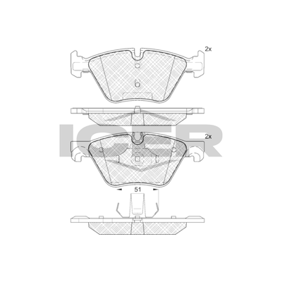 Fren Disk Balata Ön BMW 5 Serisi Touring (F11)(11.2011->)  KALE BALATA 24697 193 05 MSH KD11
