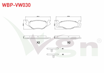Fren Disk Balata Ön WGN WBP-VW030  