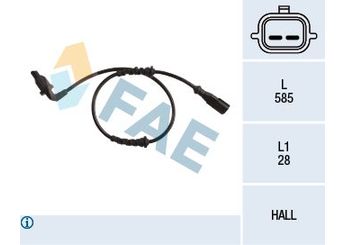 Abs Sensörü Arka Sol FAE 78220  479007637R 8200862229 479006552R 47 90 076 37R 82 00 862 229