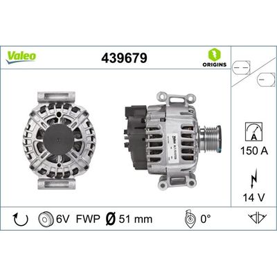 Alternatör  VALEO 439679