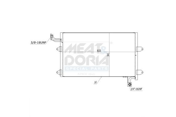 Klima Radyatörü  ORİS CVW152016