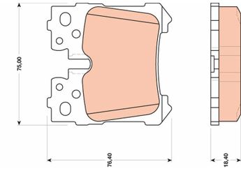 Fren Disk Balata Arka TRW GDB3475  44660W010 044660W010 44660W020 044660W020 446650130 0446650130 04466-0W010 04466-0W020 04466-50130 446650150 04466-50150