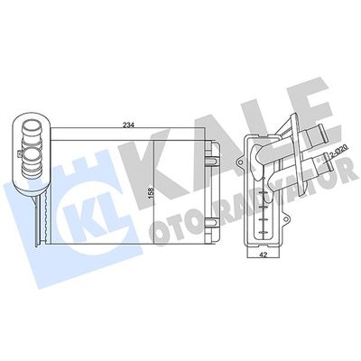 Kalorifer Radyatörü  Skoda Octavia (1U2)(01.1997->)  AKD VW178100