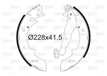 Fren Pabuçlu Balata Arka VALEO 562105  7701202381 423805 4238-05 423886 4238-86 424115 4241-15 424156 4241-56 424191 4241-91 7701202384 7701202921 7701203545 7701203563 7701349706 7701349928 17591600 0017591600