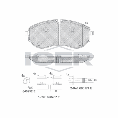Fren Disk Balata Ön Volkswagen Crafter P.Van (SY/SX)(09.2016->)  VALEO 670721