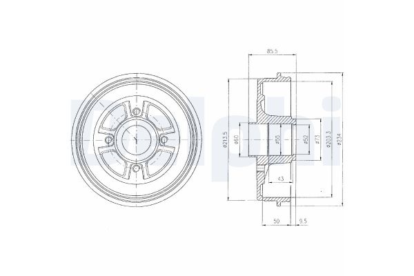 Kampana Arka Sağ veya Sol DELPHI BF380