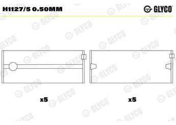 Ana Yatak (0.50)  GLYCO H1127/5 0.50mm  H1127/5 0.50mm
