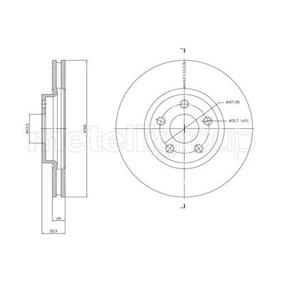 Fren Disk Ayna Ön Sağ ve Sol CIFAM 800-1834C