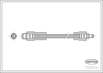 Fren Hortumu Arka Sağ veya Sol FROW 490.1112.002  1684280335