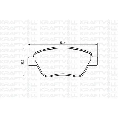 Fren Disk Balata Ön Fiat Stilo (192)(2001->)  KRAFTVOLL 07010032