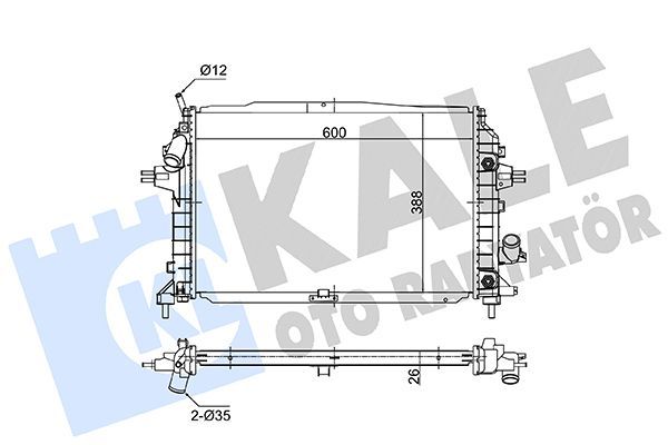 Su Radyatörü  KALE 363265