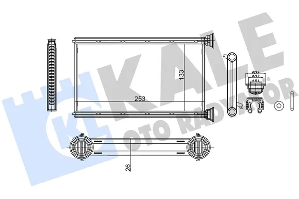 Kalorifer Radyatörü  BMW M2 Serisi Coupe (F87)(2015->)  KALE 356130