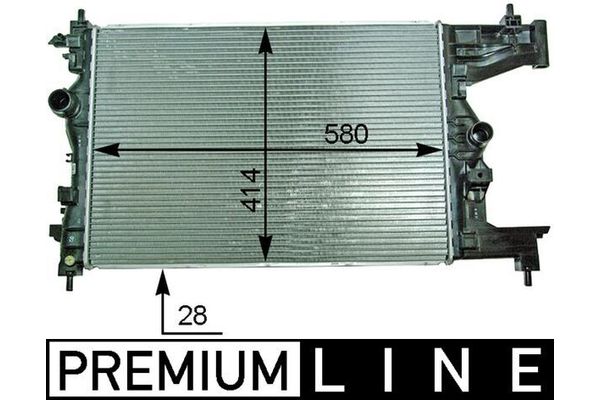 Su Radyatörü  Opel Astra J HB (12.2009->)  MAHLE CR 2114 000P