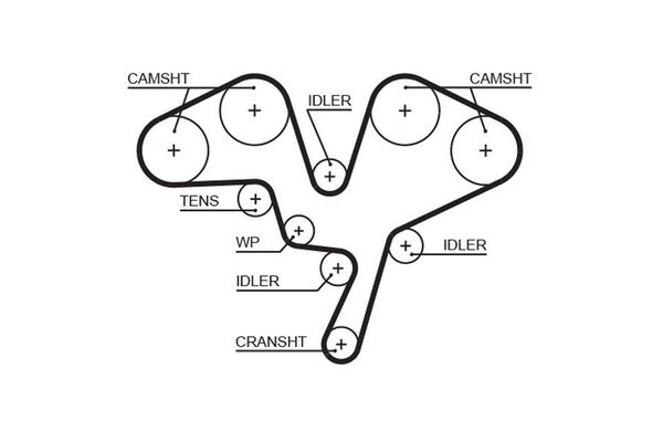 Triger Kayışı  Renault Laguna (B56)(04.1998->)  GATES 5602XS