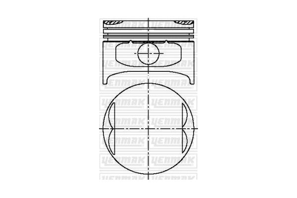 Piston (86.50MM-0.50)  KING PISTON 18-2510413