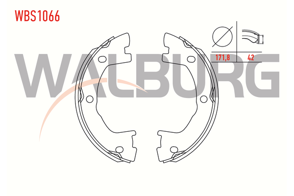 El Fren Balatası  WALBURG WBS1066