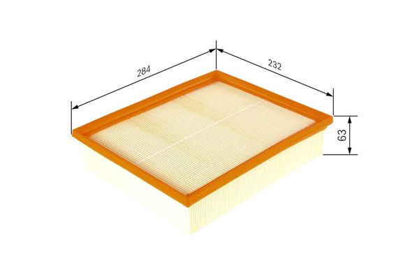 Hava Filtresi  Volkswagen Polo V (6C1)(01.2014->2017)  BOSCH F 026 400 555