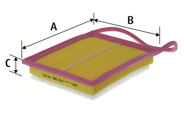 Hava Filtresi  Citroen C-Elysée (11.2012->)  VALEO 585402