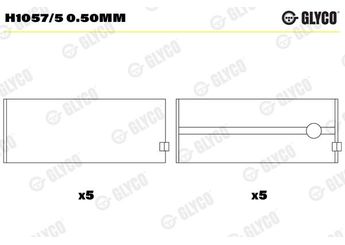 Ana Yatak (0.50)  GLYCO H1057/5 0.50mm  H1057/5 0.50mm