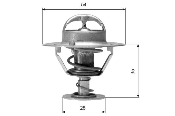 Termostat  Nissan 200 SX (S14)(04.1994->)  GATES TH04277