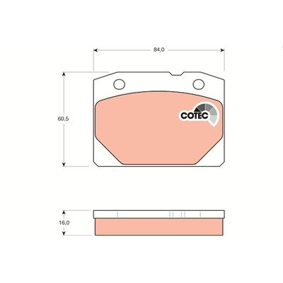 Fren Disk Balata Ön TRW GDB140