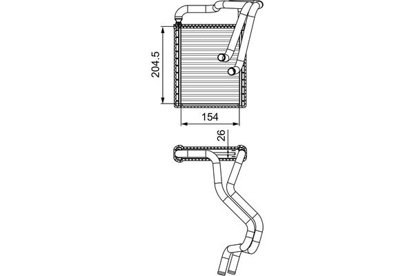 Kalorifer Radyatörü  VALEO 812430