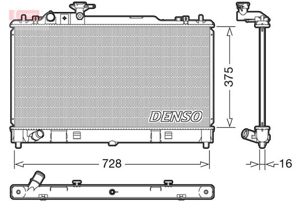 Su Radyatörü  DENSO DRM44033